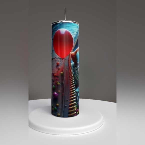 IT pennywise 3D  ounce stainless steel Tumbler NWT